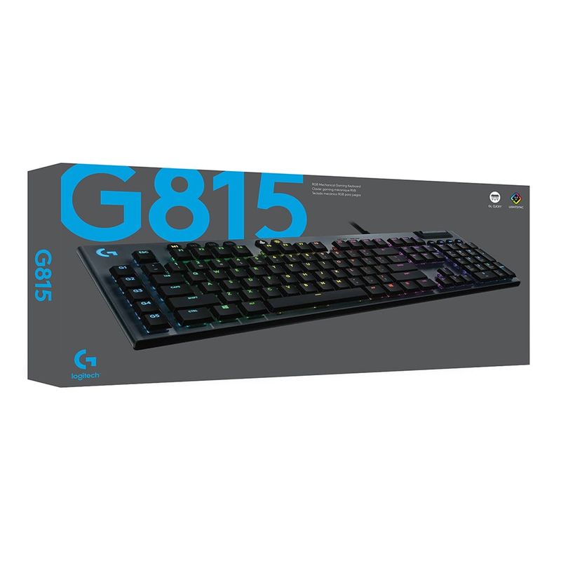 LOGITECH - 920-008984 TECLADO GAMING G815 CARBON - Negro