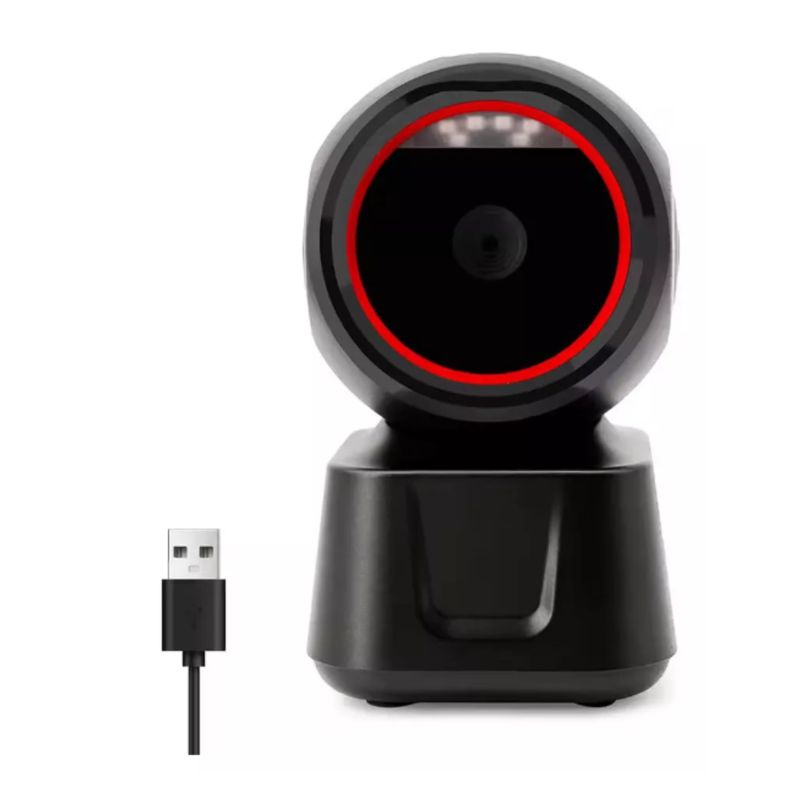 GENERICO - Lector De Código De Barras Omnidireccional 1d2dqr Con Usb