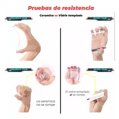 GENERICO - Pack 3 Laminas de Ceramica para Samsung A72 Resistente Antigolpes