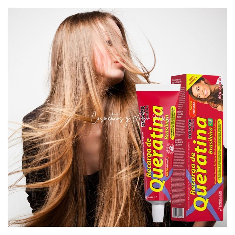 NOVEX - Tratamiento Intensivo recarga de Queratina Brasileña 80g NOVEX