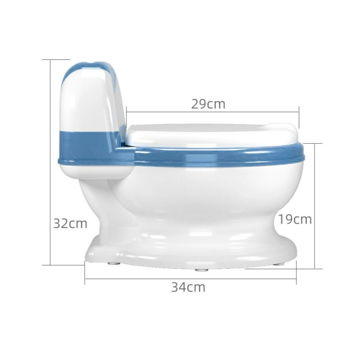 BABYLUNA - Pelela Inodora Aprendizaje y Entrenamiento Para Niños azul