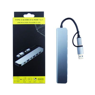 Imagen 2 del producto Hub Adaptador USB Tipo C 7 En 1 Para Macbook iPad Notebook