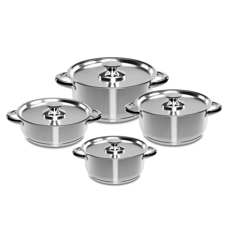 WENS - Batería De Cocina 8 Piezas Acero Inoxidable 470-8SS Wens