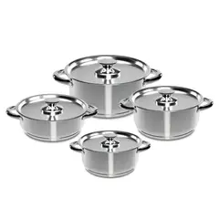 WENS - Batería De Cocina 8 Piezas Acero Inoxidable 470-8SS