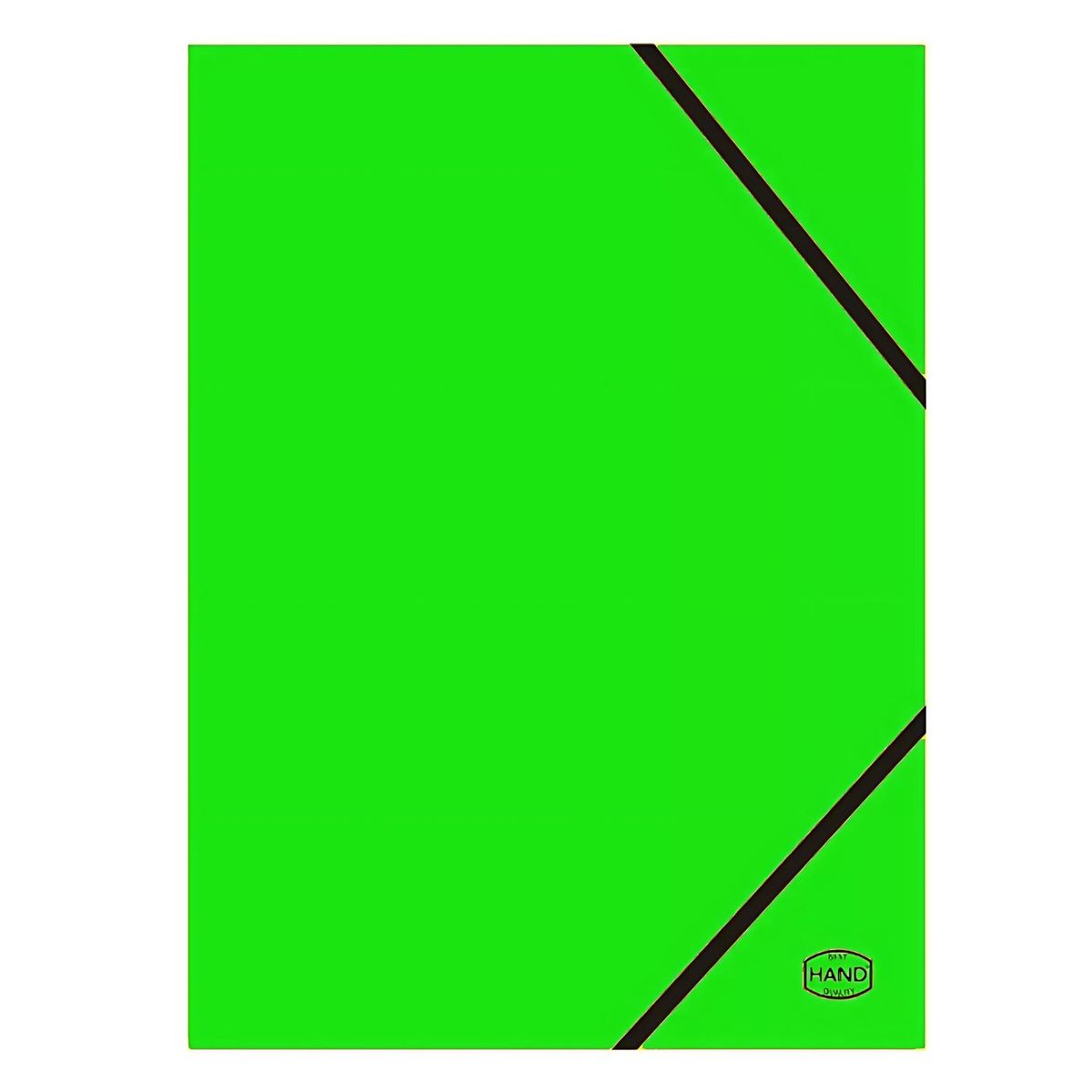 HAND - Pack 10 Carpetas Oficio Verde Solapa Y Elástico - SC