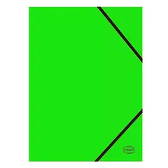 HAND - Pack 10 Carpetas Oficio Verde Solapa Y Elástico - SC