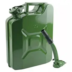 GENERICO - Bidon Metalico 10 Litros Combustible Jaque