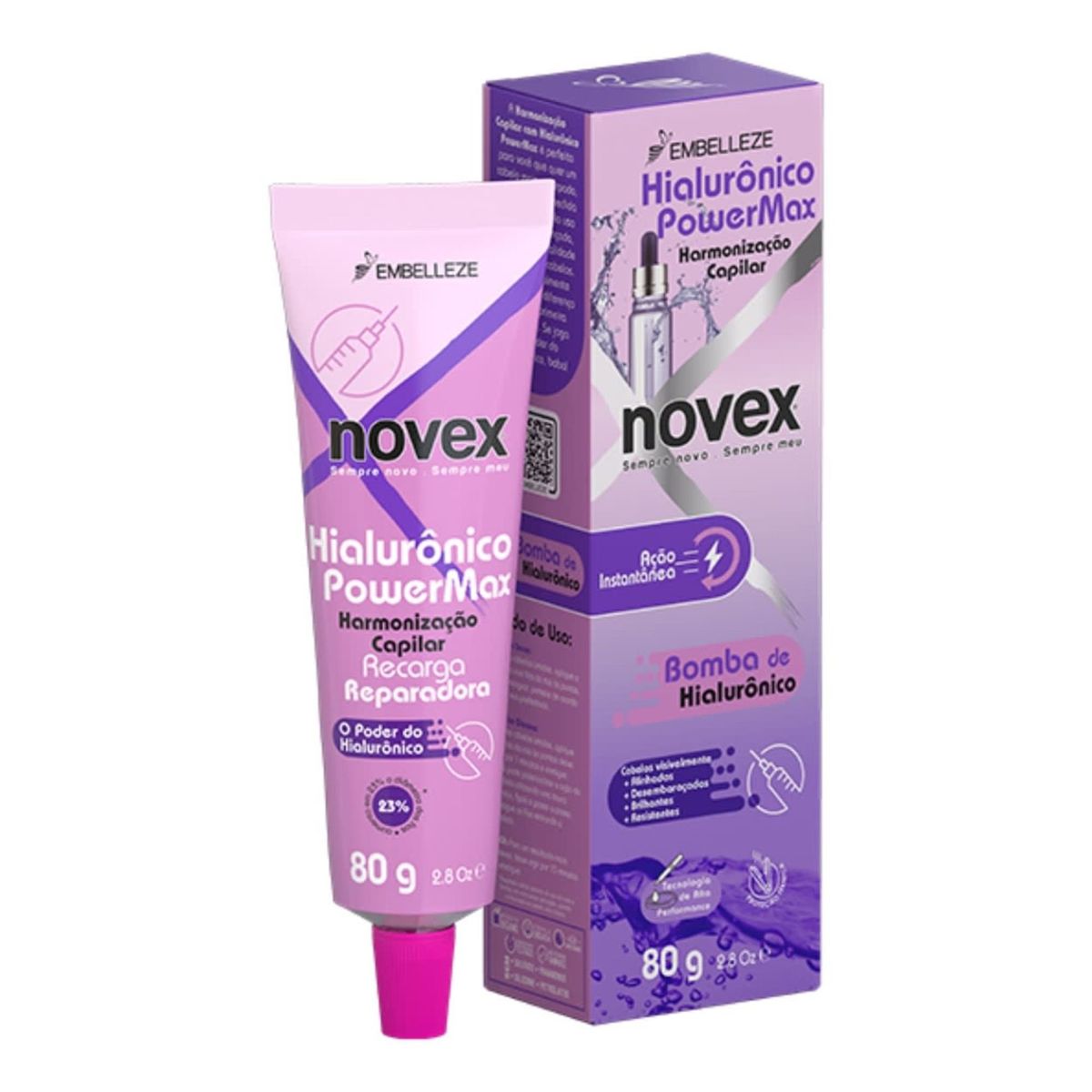 NOVEX - Tratamiento Intensivo recarga Hialuronico Powermax 80g NOVEX