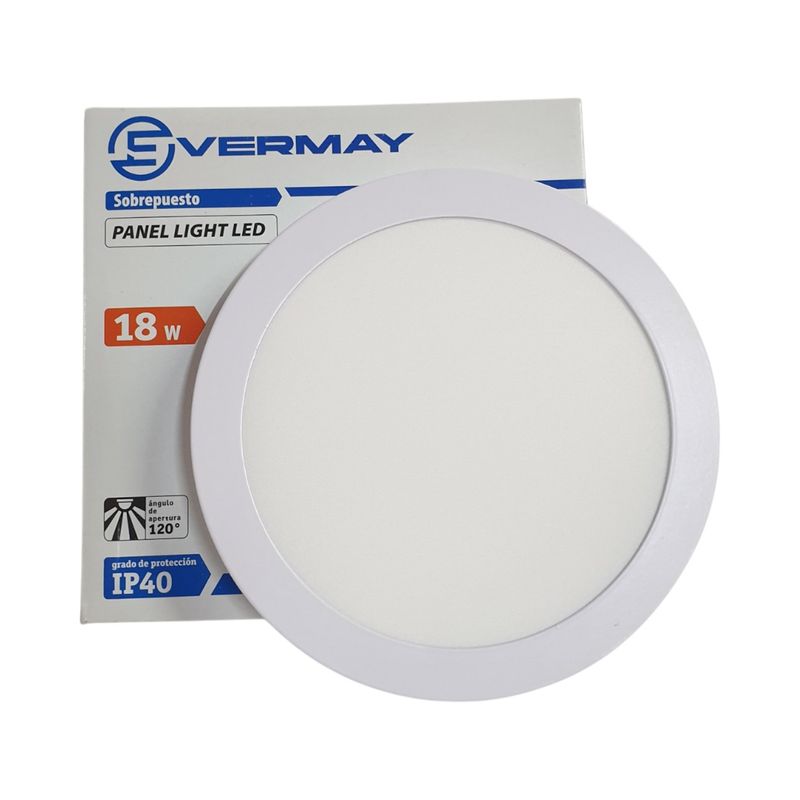 GENERICO - Panel LED Sobrepuesto 18W 6500K