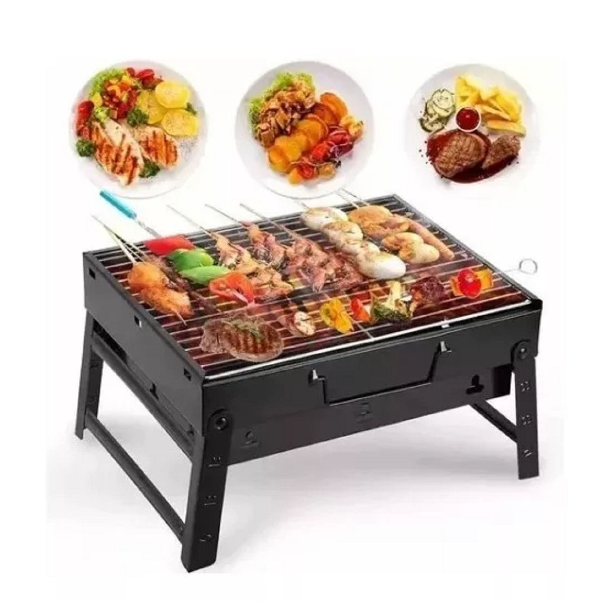 GENERICO - Mini Parrillera Plegable De Carbon Portatil Parrillera