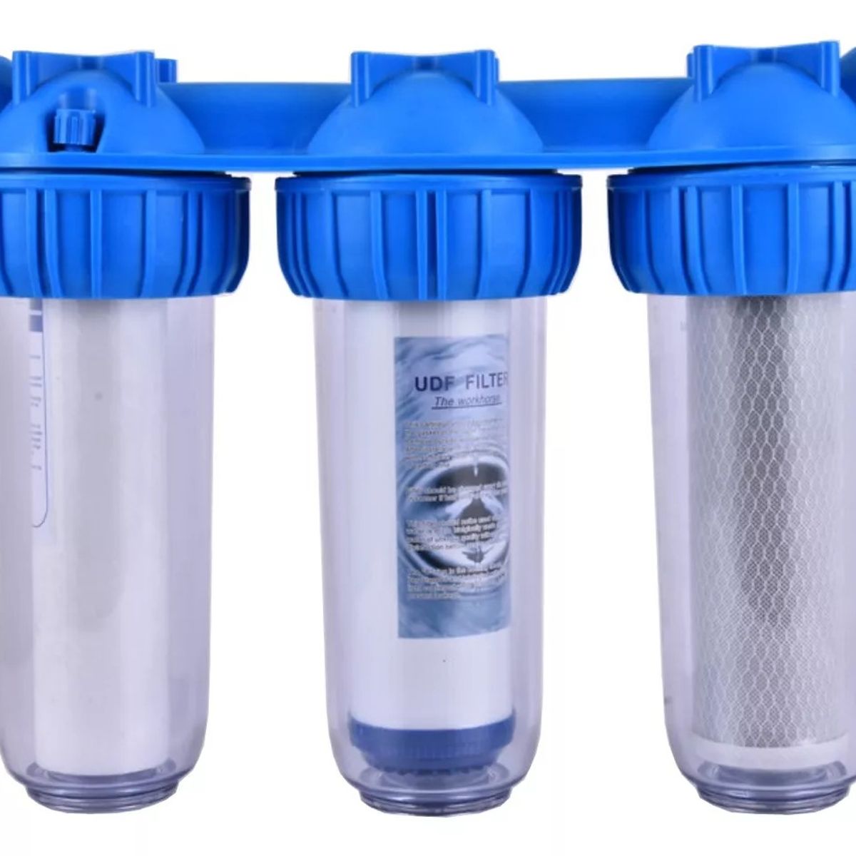 MUNDO MAGIA - Filtro Agua Triple Anti Sarro Ablandador 10 Pulgadas