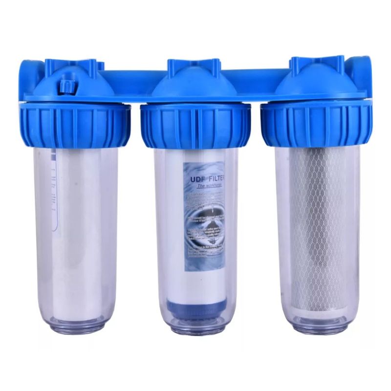 MUNDO MAGIA - Filtro Agua Triple Anti Sarro Ablandador 10 Pulgadas