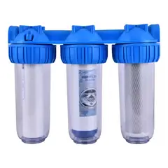 MUNDO MAGIA - Filtro Agua Triple Anti Sarro Ablandador 10 Pulgadas