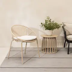 AMOBLE - Poltrona terraza Berta Caqui Amoblé