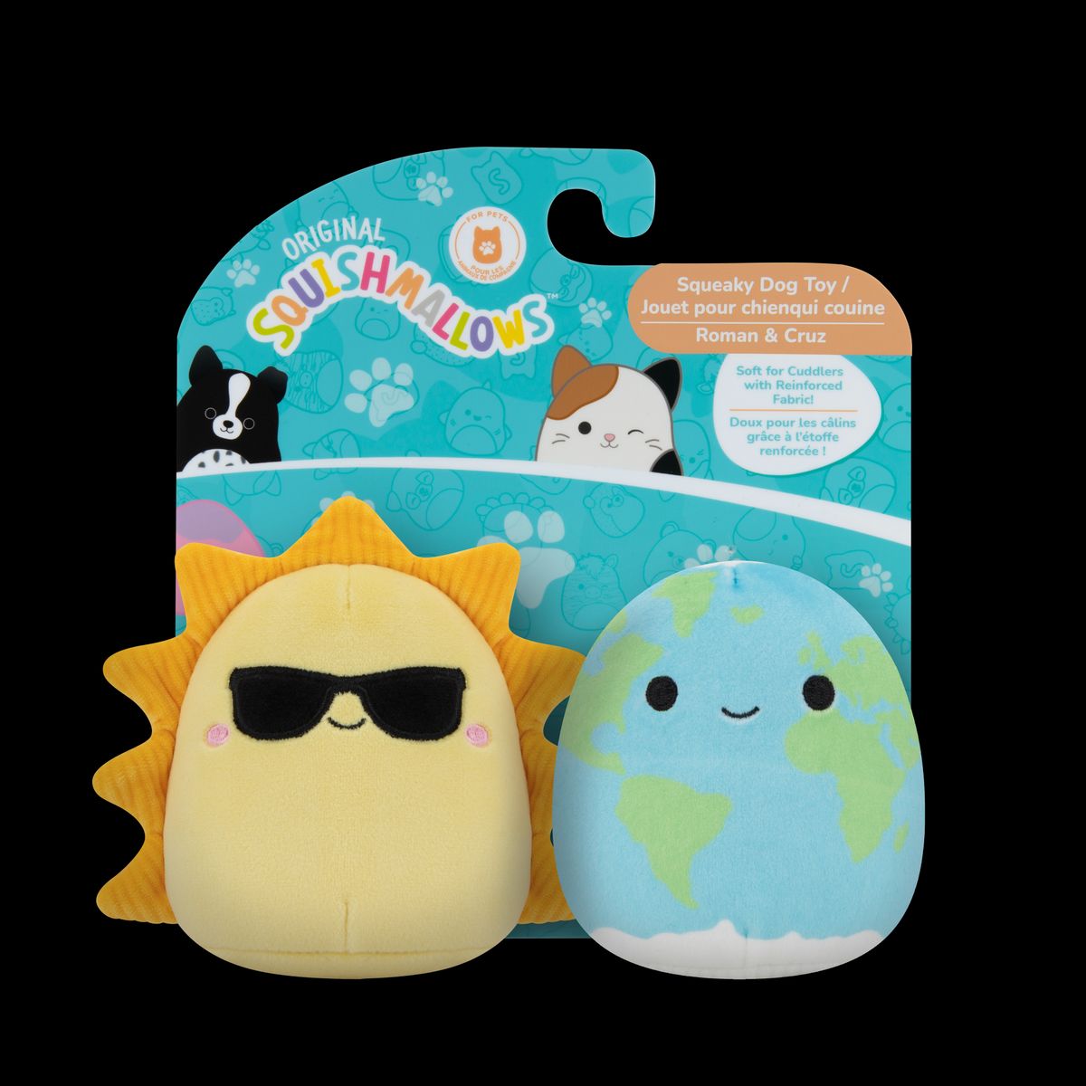 SQUISHMALLOWS - Pack 2 Peluches 10 Cm Para Mascotas Squishmallows