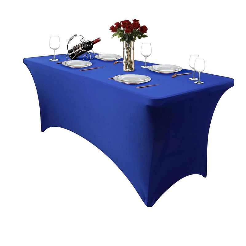 GENERICO - Mantel Forro Spandex Para Mesa Plegable Banquete 1.80Mts 6 Pies