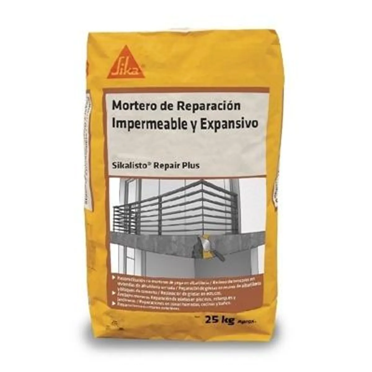 SIKA - SIKA LISTO REPAIR PLUS SACO 25 KGS