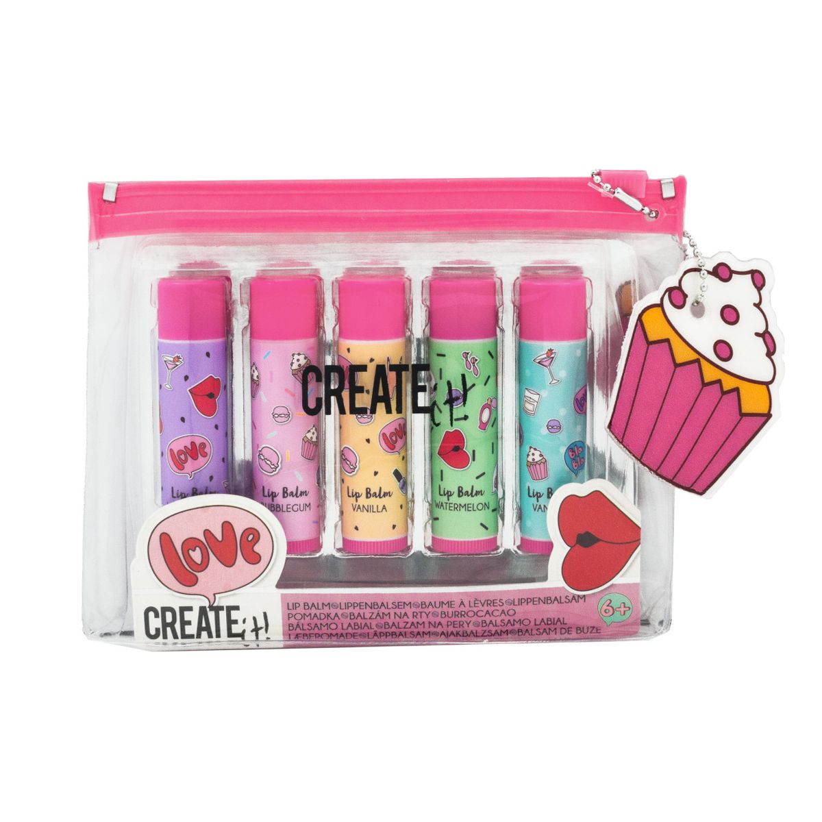 GENERICO - Set Bálsamo Labial con Bolsita Create It!