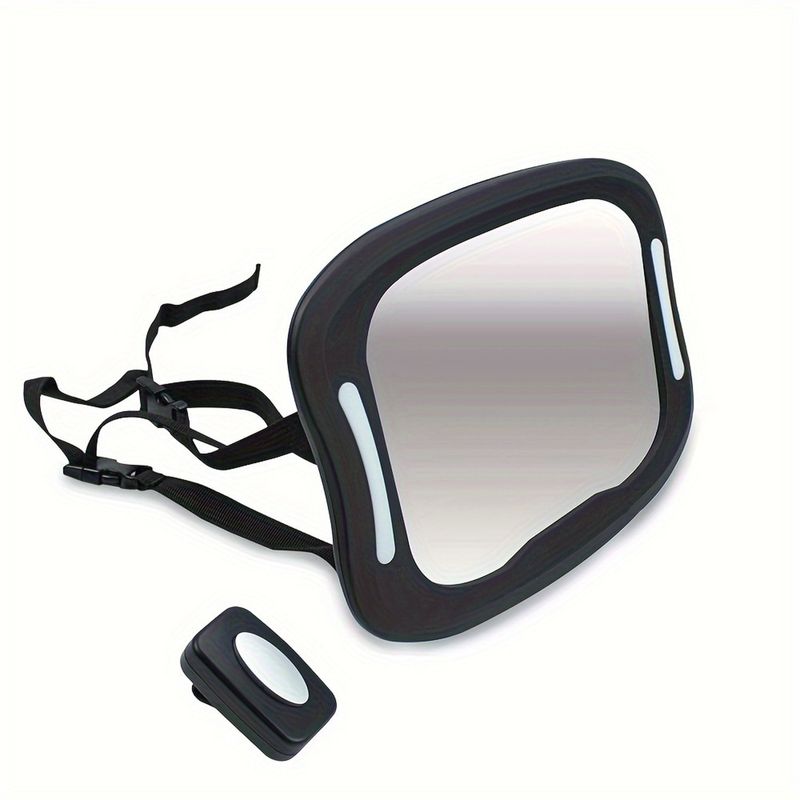BEBESIT - Espejo Luces LED auto ajustable Bebe testeado en accidentes