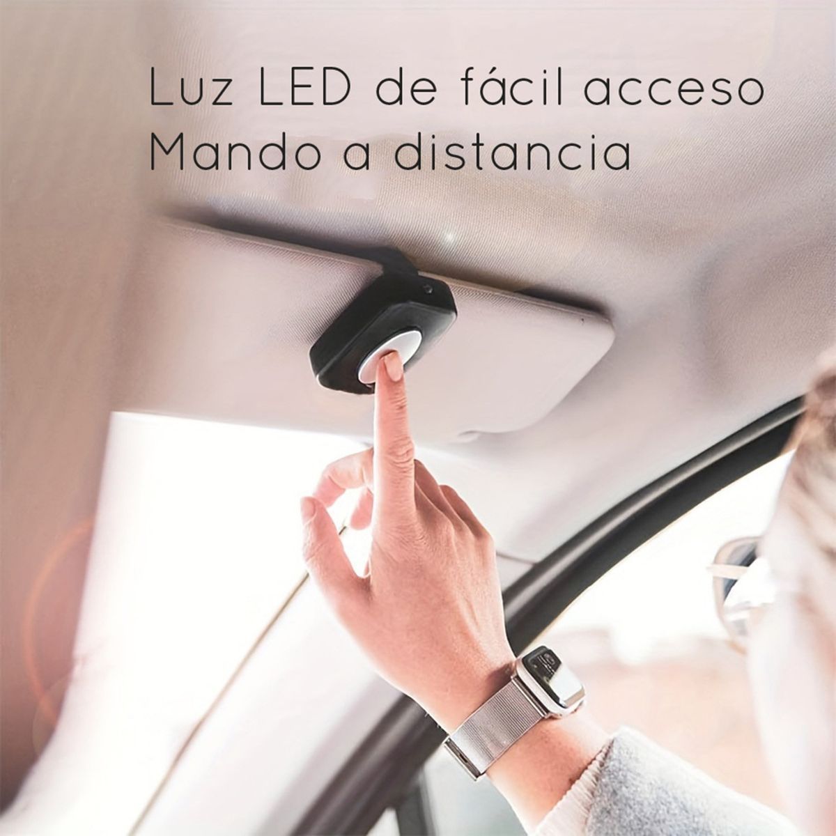 BEBESIT - Espejo Luces LED auto ajustable Bebe testeado en accidentes