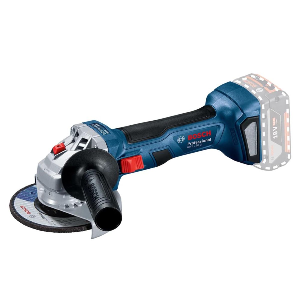 BOSCH - ESMERIL ANGULAR BOSCH 7 GWS 180-LI PROF SIN BAT NI CARG