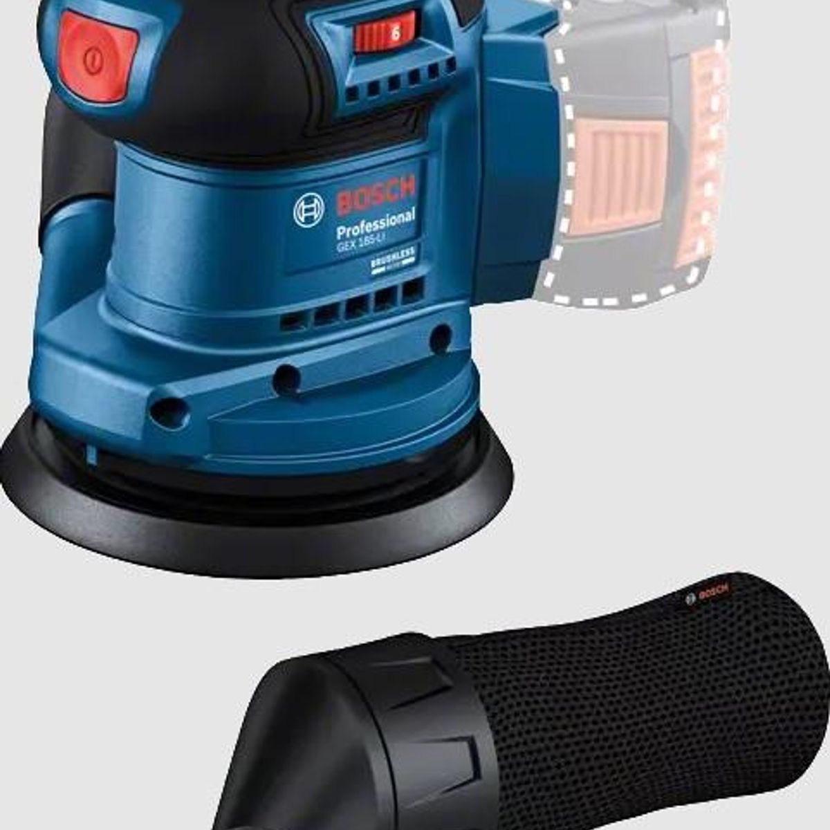 BOSCH - LIJADORA BOSCH GEX 185LI-PROF