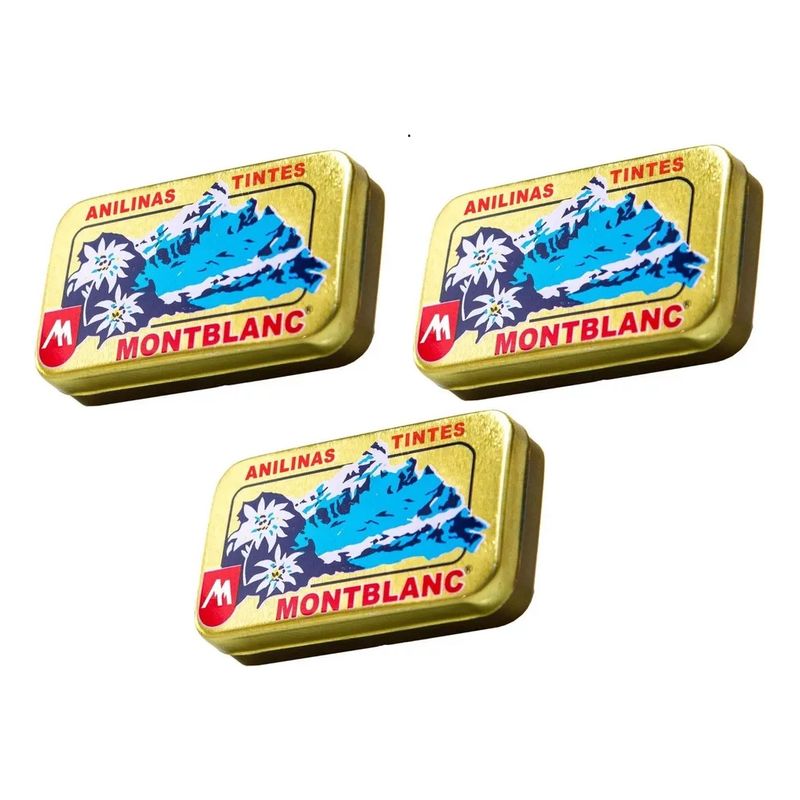 ANILINAS MONTBLANC - Pack X3 Anilinas Montblanc Cajita Dorada Decolorante