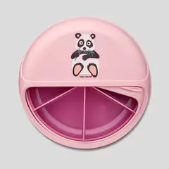 GENERICO - Plato Para Niños SnackDisc Rosa