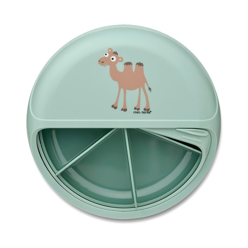 GENERICO - Plato Para Niños SnackDisc Verde pastel