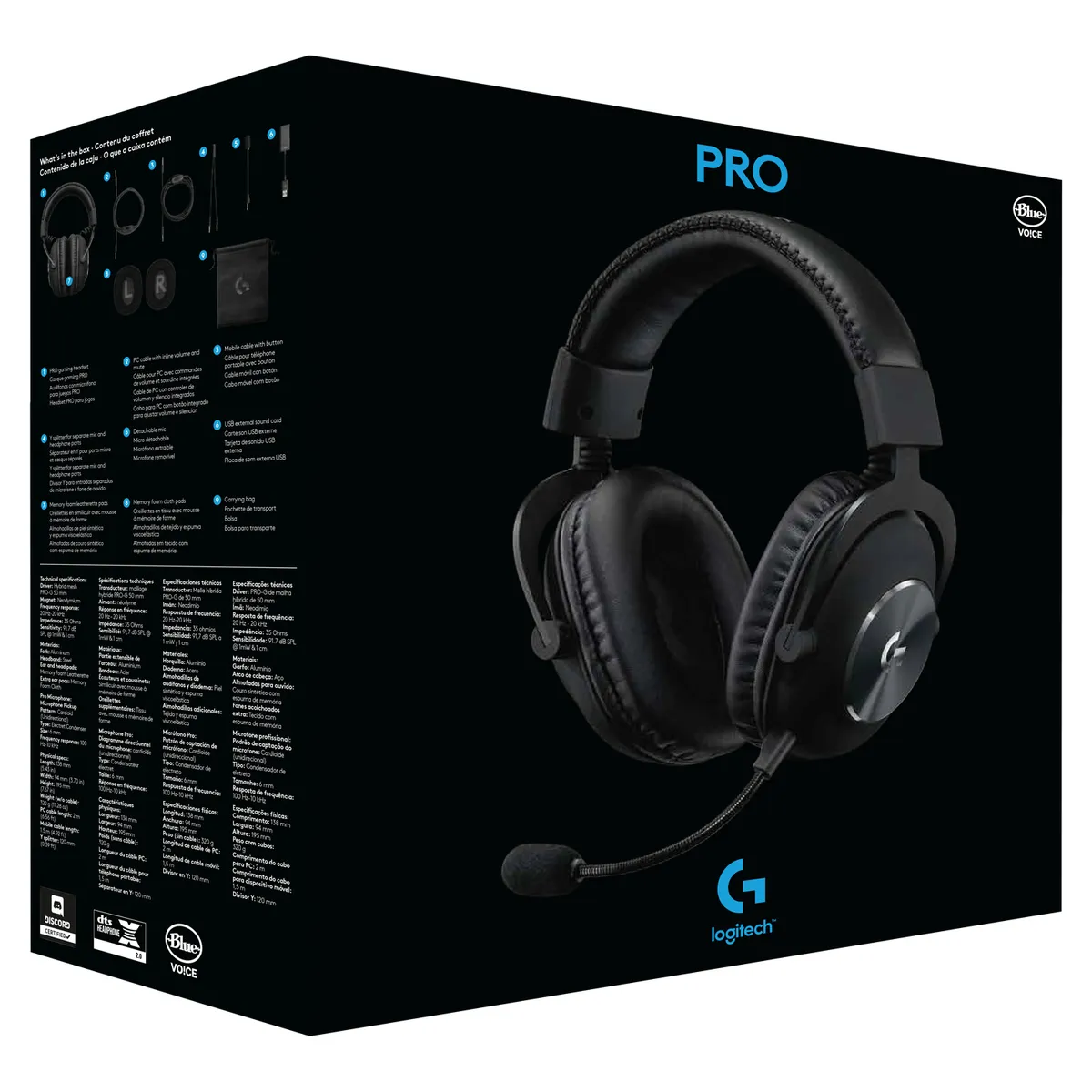 LOGITECH - Audifono Gamer Headset Alam G Pro X Premium Neg