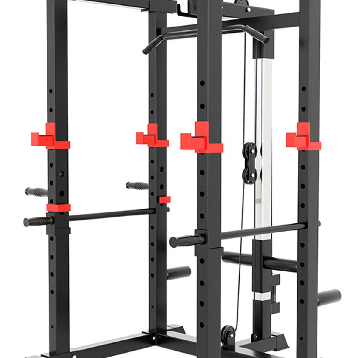 U BUY - Entrenador De Gimnasio Multifuncional Con Jaula Y Poleas