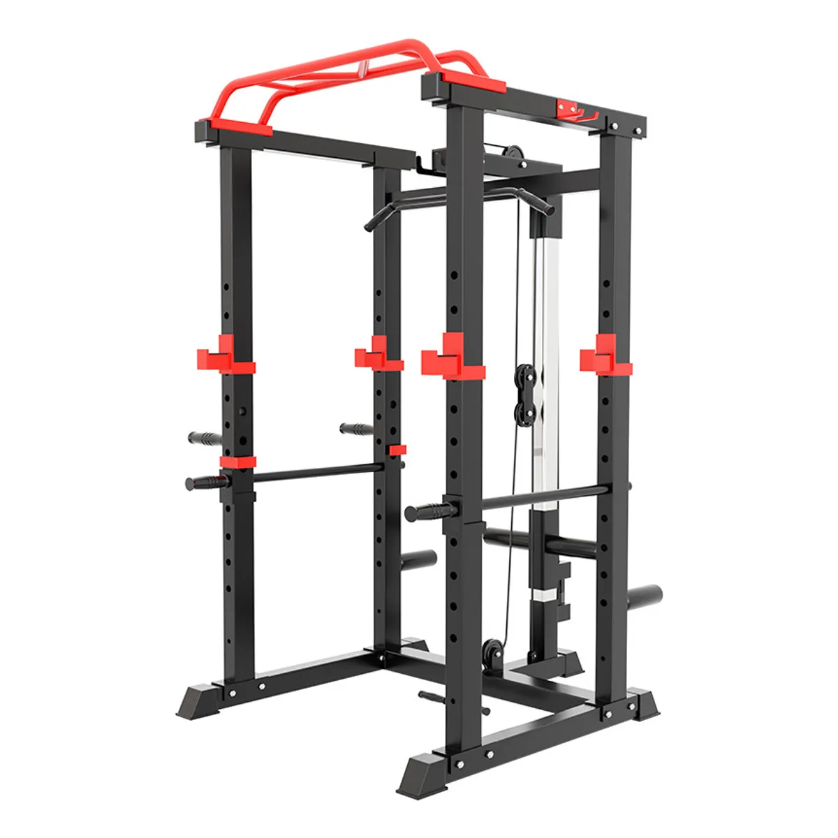 U BUY - Entrenador De Gimnasio Multifuncional Con Jaula Y Poleas