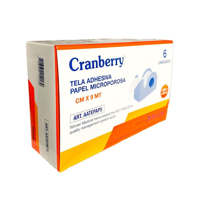 CRANBERRY - Tela adhesiva microporosa 2.5cms x 9 mts - 6unidades