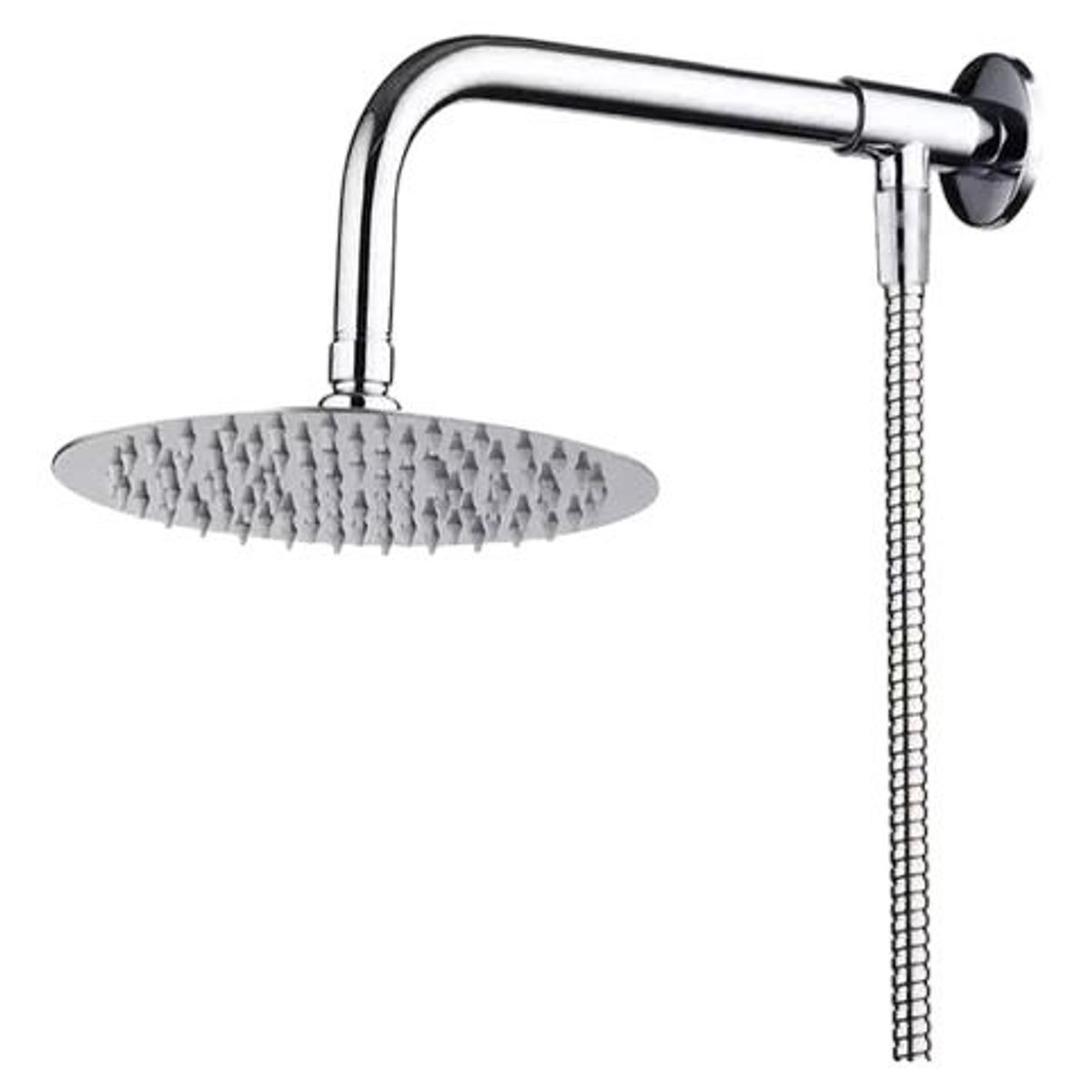 ALDAY - Brazo De Ducha Para Flexible Monomando de 30Cm en Acero Inoxidable