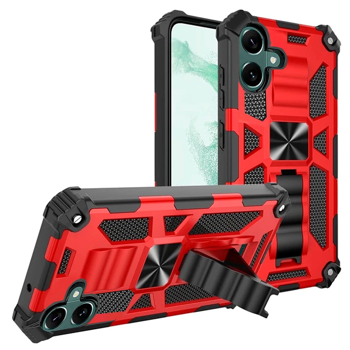 GENERICO - Carcasa para Samsung A06 Antigolpe Reforzada - Rojo