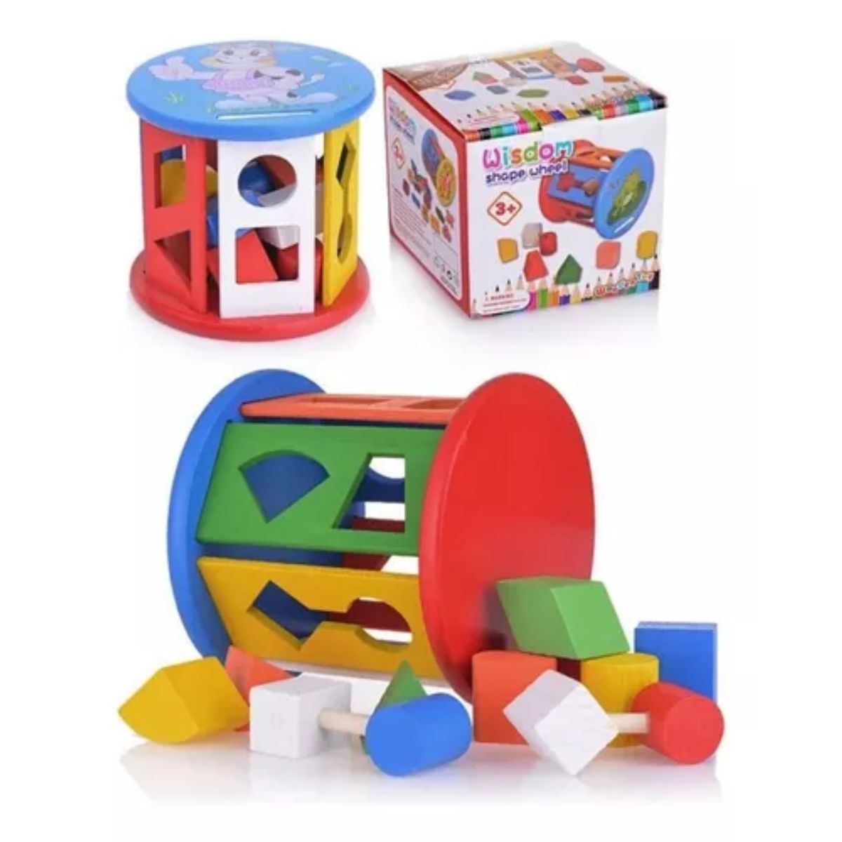 OEM - Juguete Cilindro Encaje Madera