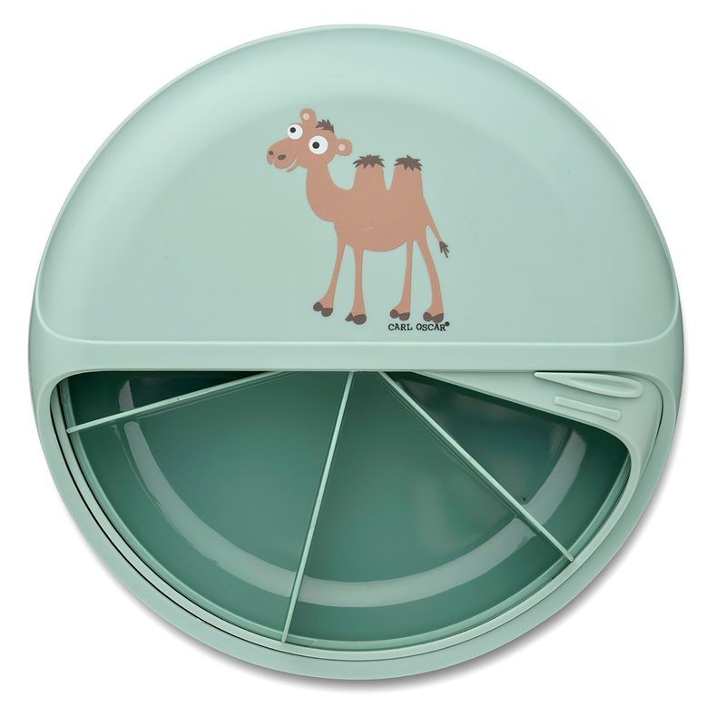 GENERICO - Plato Para Niños BentoDisc Verde Pastel- Carl Oscar