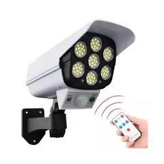 GENERICO - Foco Solar Simula Camara De Seguridad Sensor De Movimiento