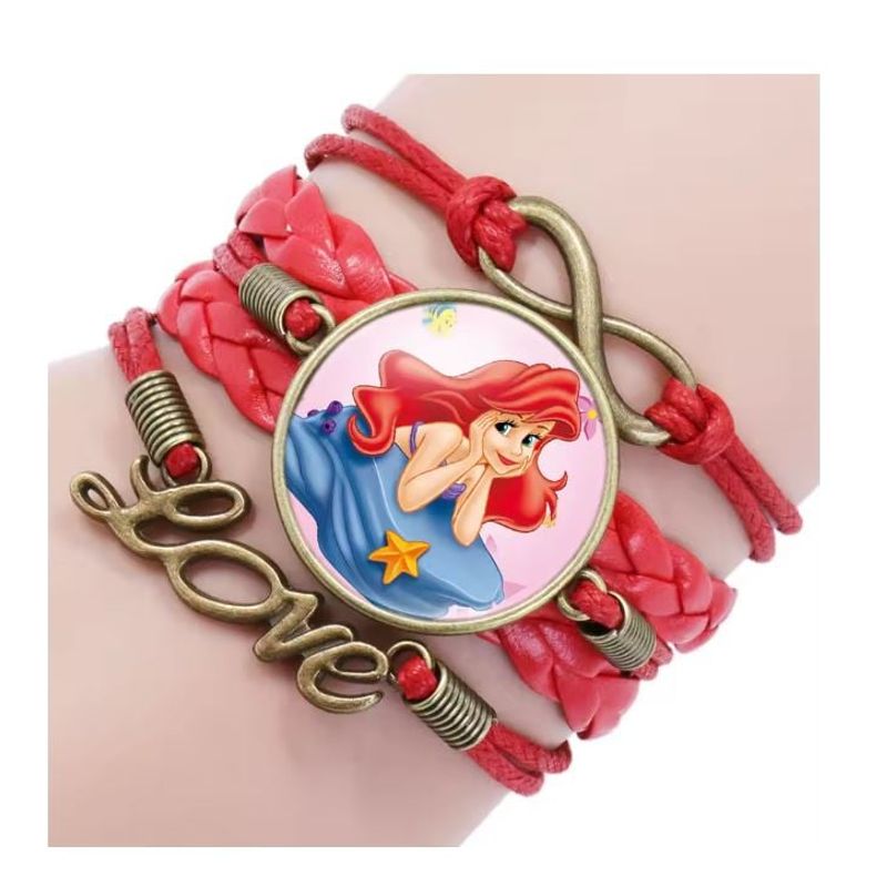 GENERAC - Pulseras princesa disney ariel la sirenita