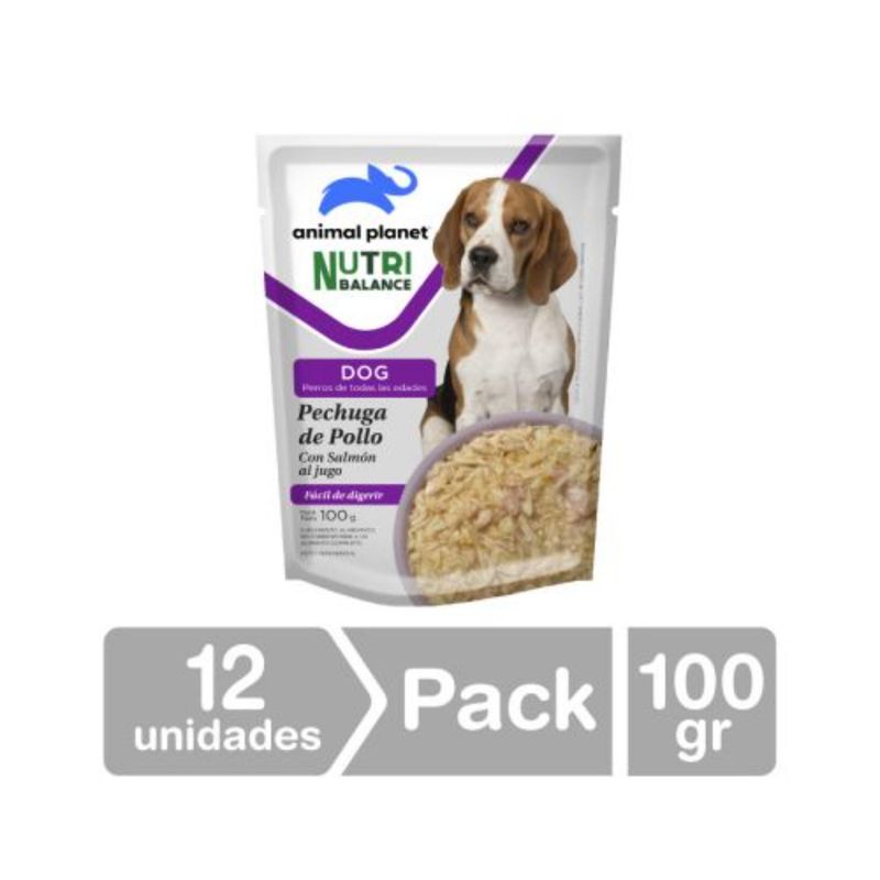 ANIMAL PLANET - Alimento Humedo Perro Pollo 100 Gr x 12 uni Animal Planet NB