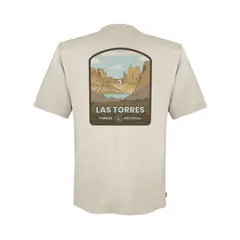 LENGA - Polera Hombre Algodón Orgánico Base Las Torres protección UV