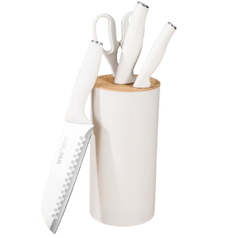 WAKESHOME - Set de cuchillos de cocina 5 piezas de acero inoxidable
