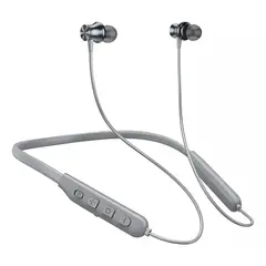 GENERICO - Audifonos Bluetooth V53 Sports 30hrs Magnetic Design Es64 Color Gris