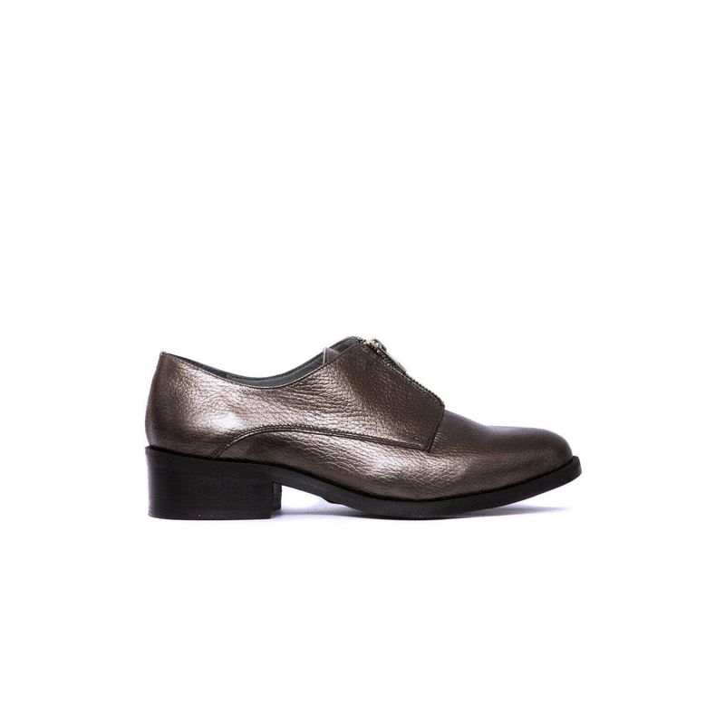 GIANI DAFIRENZE - Zapato Mujer De Cuero Leonor Metálico C3.