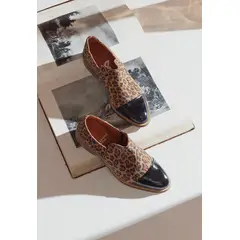 GIANI DAFIRENZE - Zapato Mujer De Cuero Homero Print C28