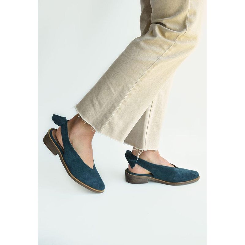 GIANI DAFIRENZE - Zapato Mujer De Cuero Guindo Azul C13.