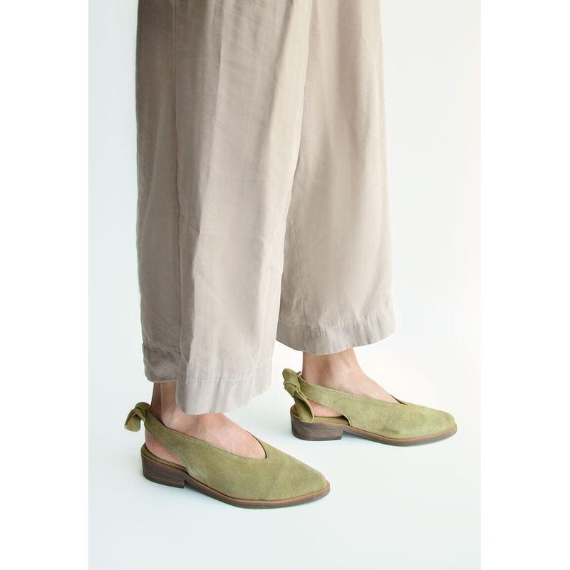 GIANI DAFIRENZE - Zapato Mujer De Cuero Guindo Verde C12