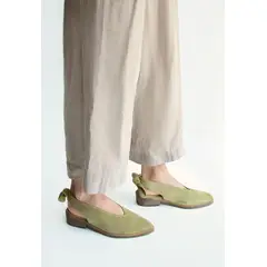 GIANI DAFIRENZE - Zapato Mujer De Cuero Guindo Verde C12