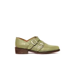 GIANI DAFIRENZE - Zapato Mujer De Cuero Juana Verde C3.