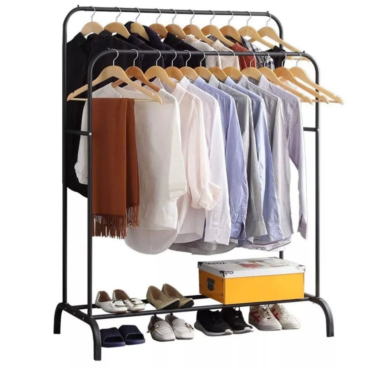 REBAJAS - Perchero De Ropa Organizador Zapatos Colgador Doble